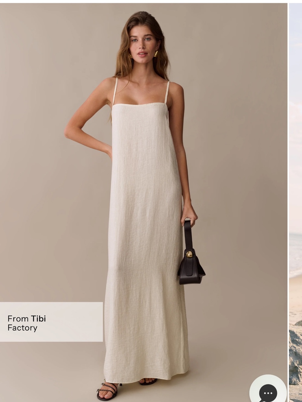 Few Moda OPT Wilhelmina column Dress in Cream.